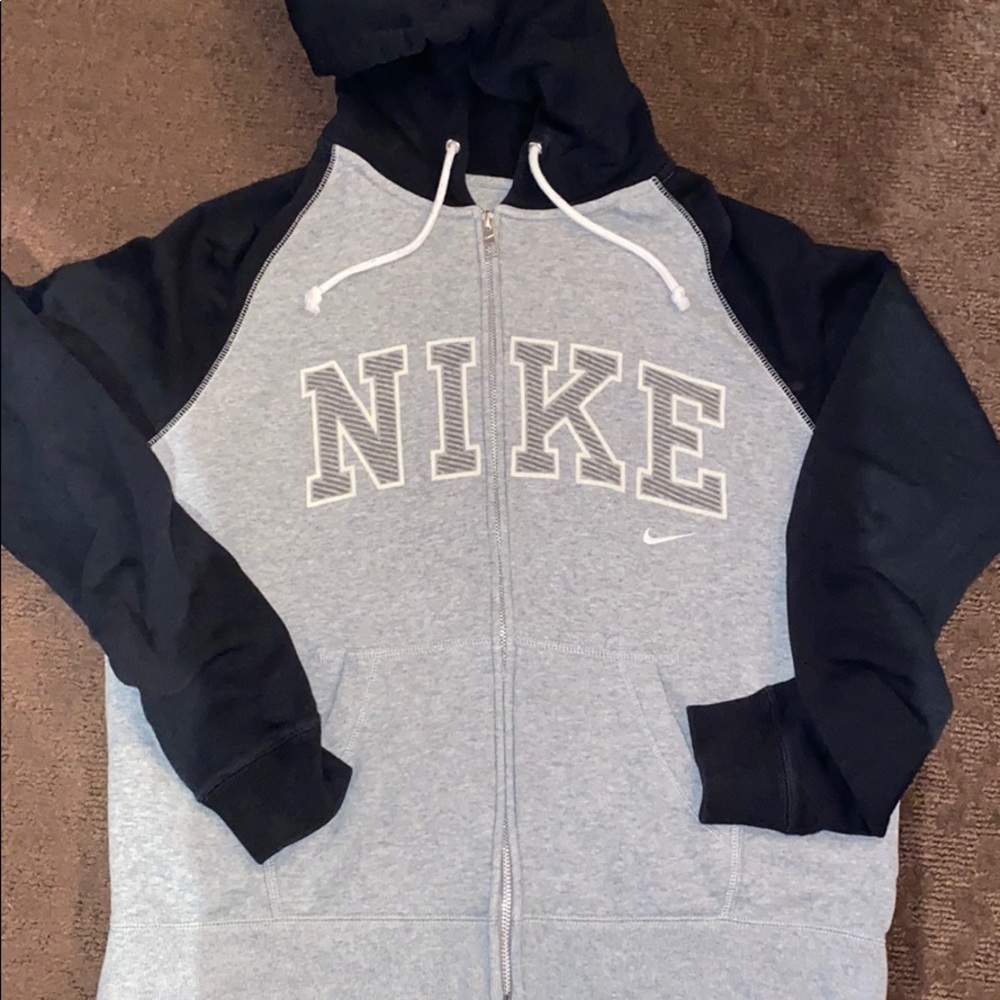 Hooded zip up sweatshirt
